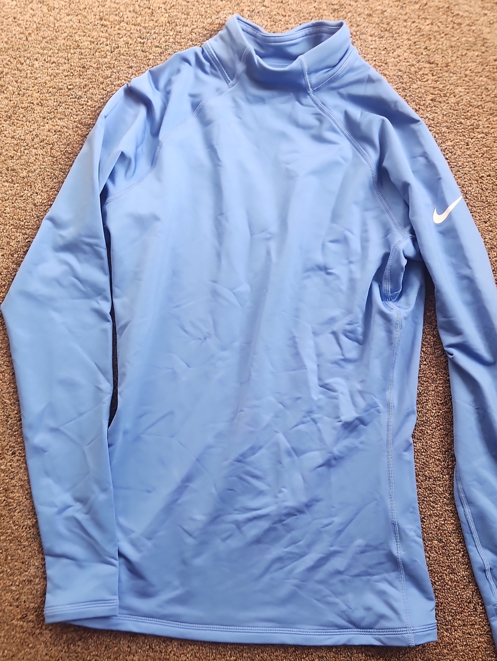 Nike PRO Women's Sky Blue Long-Sleeve Performance Top
